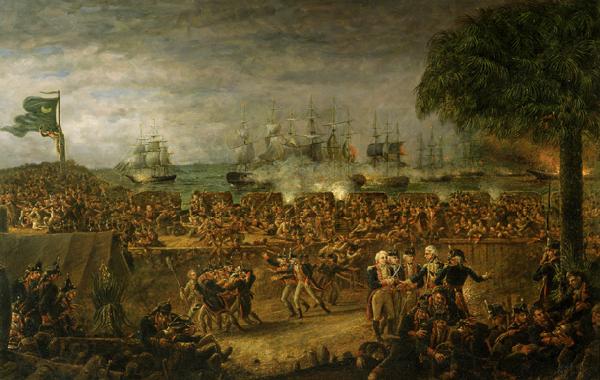 John Blake White The Battle of Fort Moultrie China oil painting art
